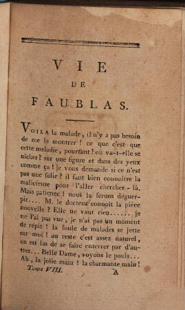 Vie Du Chevalier De Faublas, 8