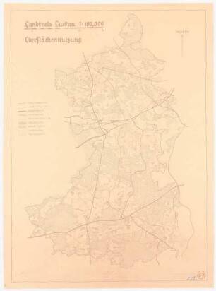 Landschaftsplan, Luckau: Bodennutzung, 1:100000