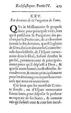 XXV. Fin derniere de la Purgation de l'ame