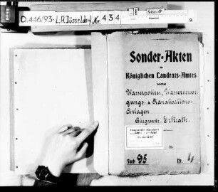 Wasserpolizei, Wasserversorgungs- und. Kanalisationsanlagen der Bürgermeisterei Erkrath.