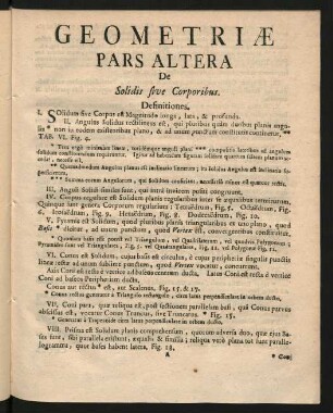 Geometriae Pars Altera