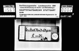 Namenskartei des Ersatzbataillons (Buchstaben L-M)