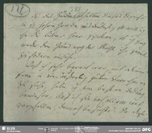 Eigenh. Zettel von Friedrich von Schlegel an August Wilhelm von Schlegel, Jena, 14.09.1801