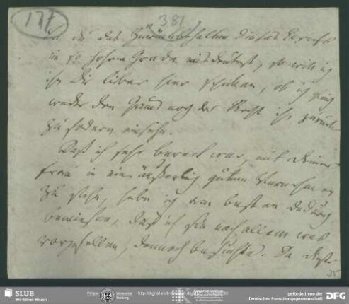 Eigenh. Zettel von Friedrich von Schlegel an August Wilhelm von Schlegel, Jena, 14.09.1801
