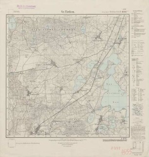 3049 (alte Nr.: 1555) Gr. Ziethen, Meßtischblatt (4cm - Karte)