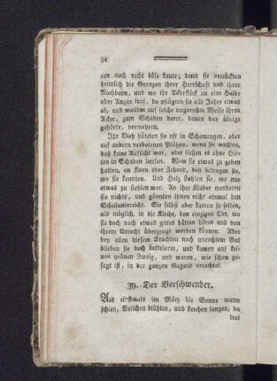 39. Der Verschwender.