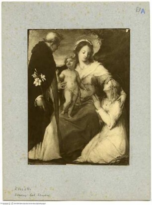 Mysthische Vermählung der Heiligen Katherina mit dem heiligen Domenikus - Matrimonio mistico di santa Caterina d'Alessandria con san Domenico