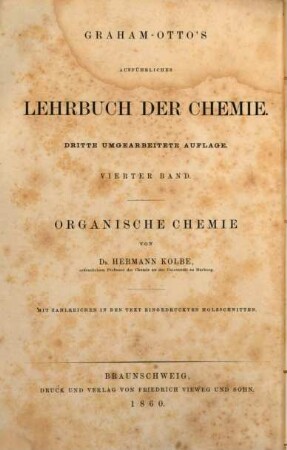 Ausführliches Lehrbuch der organischen Chemie, 2