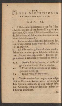 De Usu Definitionis Ratione Inventionis. Cap. XI.