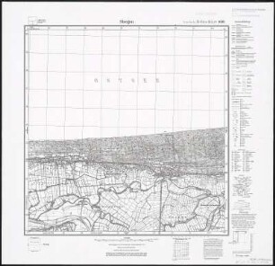 Meßtischblatt 1680 : Steegen, 1936 : Steegen. - Hrsg. 1910, Nachtr. 1925. - 1:25000. - [Berlin]: Reichsamt für Landesaufnahme, 1936. - 1 Kt.