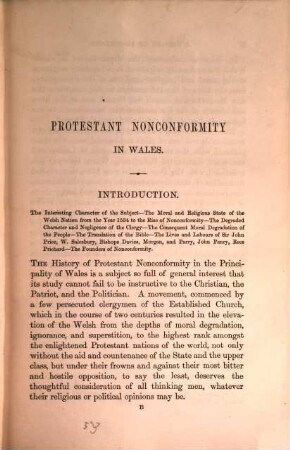 History of Protestant Nonconformity in Wales, from its rise to the present time