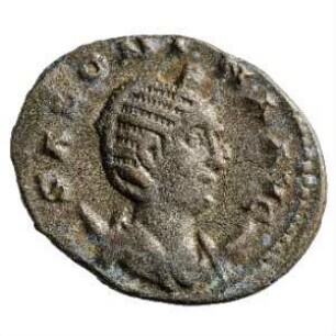 Münze, Antoninian, 257 - 258 n. Chr.