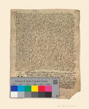 Heinrich Schapow, notarius publicus und Kleriker der Diözese Kammin, beurkundet den Vergleich der Stadt Prenzlau mit einem wegen des Verdachts auf Totschlag gefangengesetzten Bürger aus Pasewalk, der ihr Urfehde schwört.