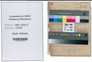Entnazifizierung Wilhelm Doell , geb. 17.09.1911 (Arzt)