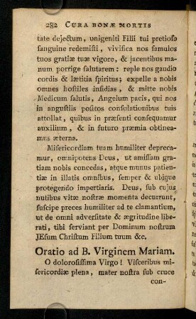 282-293, Oratio ad B. Virginem Mariam; ...