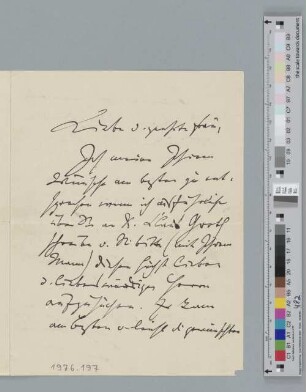 Brief an Marie Janssen