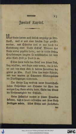 Zweites Kapitel.