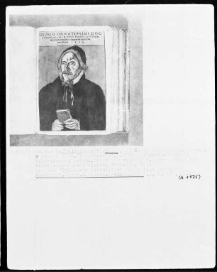 Bildnis des Justus Vultejus, Professor in Marburg
