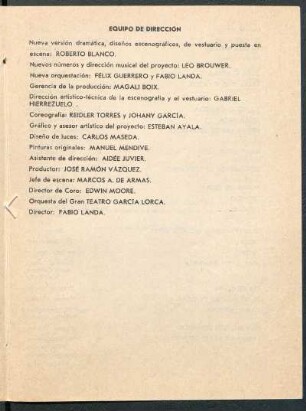 Equipo de dirección