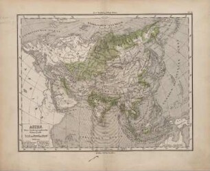 Asien. Oro-hydrographische Uebersicht