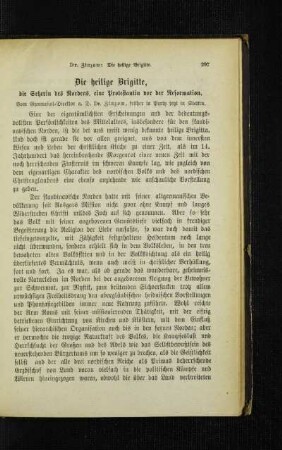¬Die¬ heilige Brigitte : die Seherin des Nordens, eine Protestantin vor der Reformation
