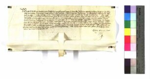 Bischof Melchior für Georg von Berlichingen verleiht Crailshausen; Siegel.