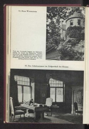 95. Das Arbeitszimmer im Erdgeschoß des Hauses