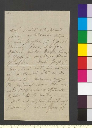 Brief von Wolzogen, Friederike Sophie Karoline Augusta von an Goethe, Johann Wolfgang von