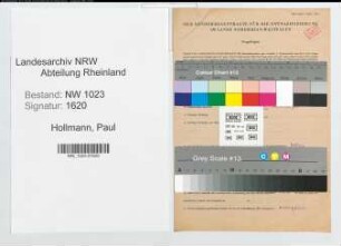 Entnazifizierung Paul Hollmann , geb. 21.12.1893 (Baecker)