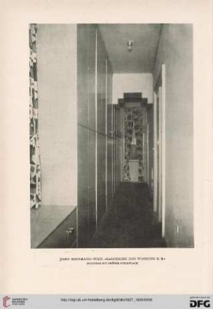 Eine Stadtwohnung von Prof. Josef Hoffmann, Wien