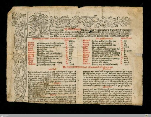 Almanach auf das Jahr 1487, für Leipzig