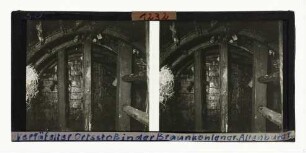 Vertäfelter Ortsstoß in der Braunkohlengrube Altenburg I bei Borken, Hessen