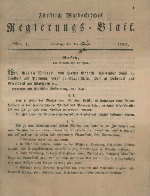 14. Januar-23. December = Nro 1-18 [incl. Entwurf eines Allgemeinen deutschen Handelsgesetzbuches]