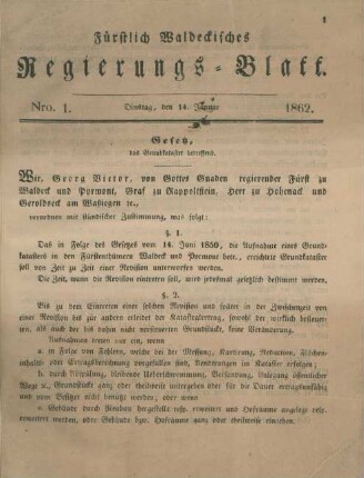 14. Januar-23. December = Nro 1-18 [incl. Entwurf eines Allgemeinen deutschen Handelsgesetzbuches]