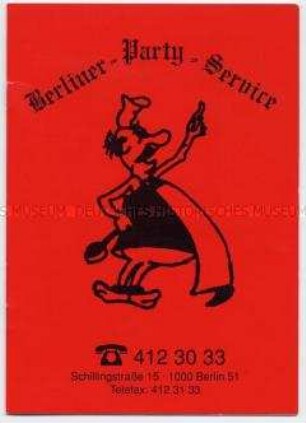 Angebotskatalog eines Party-Service
