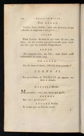 316-427, Scene VI. - Scene dernière.
