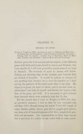 Chapter VI [V]. Records of sport