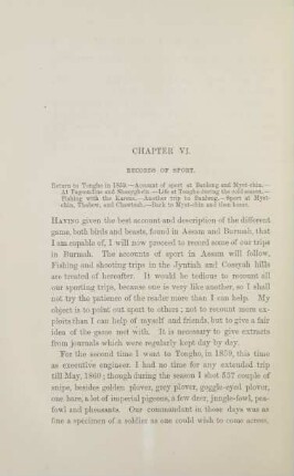 Chapter VI [V]. Records of sport