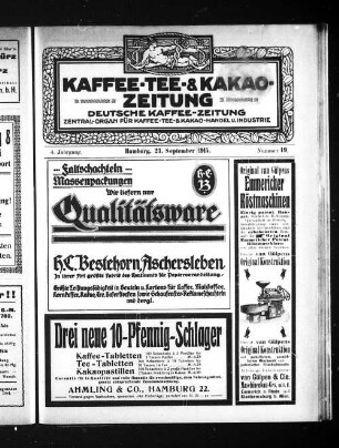 Nummer 19. 23. September 1915