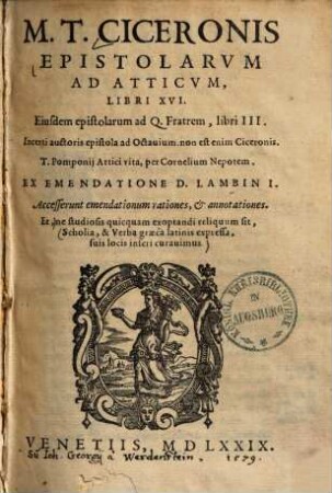 Epistolarum ad Atticum libri XVI