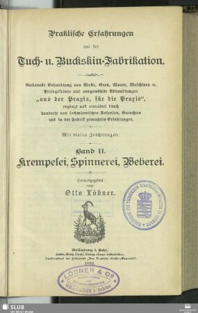 2: Krempelei, Spinnerei, Weberei