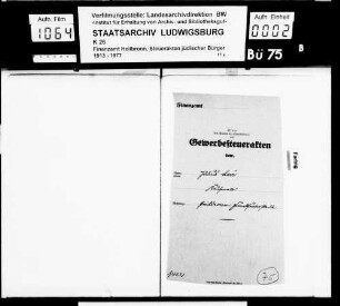 Levi, Julius; Kaufmann Wohnorte: Heilbronn, Affaltrach