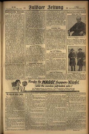 Dritte Ausgabe vom Donnerstag, den 14. März 1929.