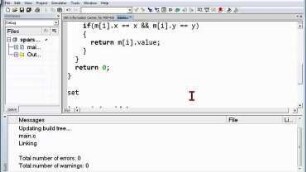 12A.2 Datenstruktur Sparse Matrix, dünn besetzte Matrix; Implementierung in C; malloc