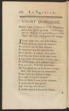 Chant quinzieme