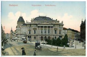 Budapest. Volkstheater in der Josephstadt : Budapest. Volkstheater (1875; Ferdinand Fellner der Jüngere) in der Josephstadt