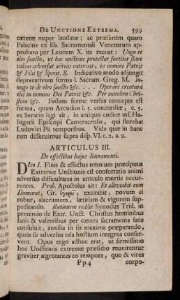 599-614, Articulus III. De effectibus hujus Sacramenti.