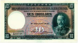Geldschein, 10 Dollars, 1.1.1935