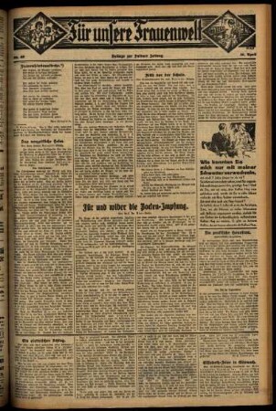 Zweite Ausgabe vom Donnerstag, den 30. April 1931.