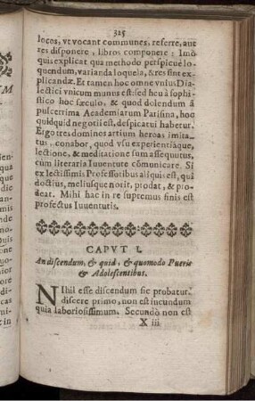 Caput I. [-] Caput Ultimum [XX.]
